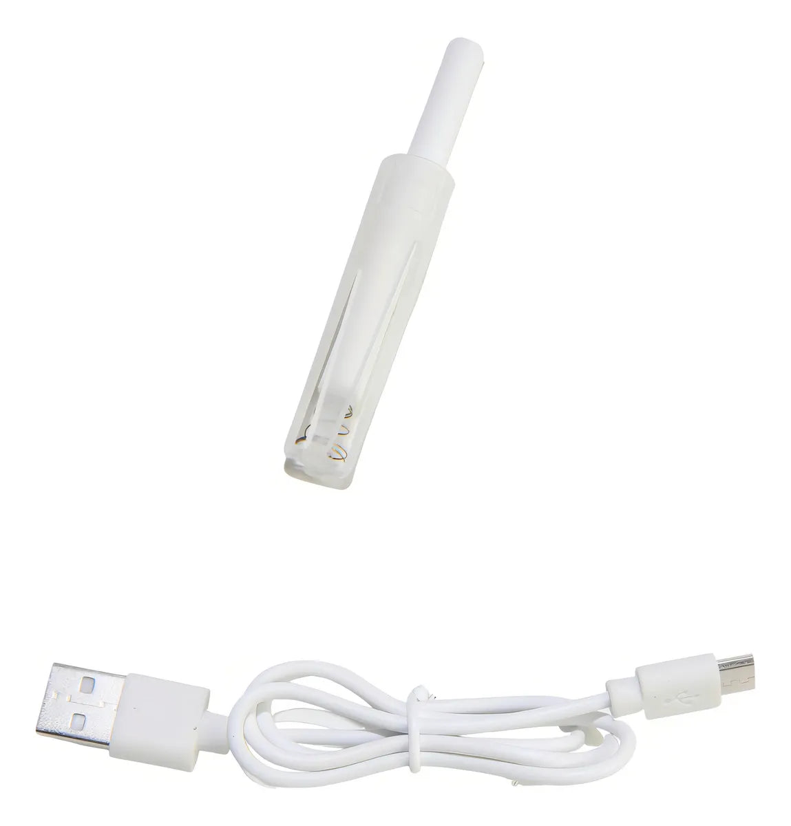 Mini humidificador de aire portátil, purificador USB, LED, 220 ml, color blanco
