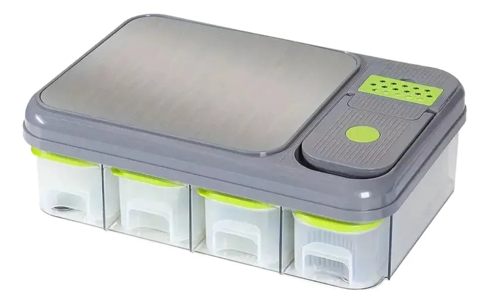 Cortador De Verduras Mandolina 28 En 1 Rallador Rebanador Verde