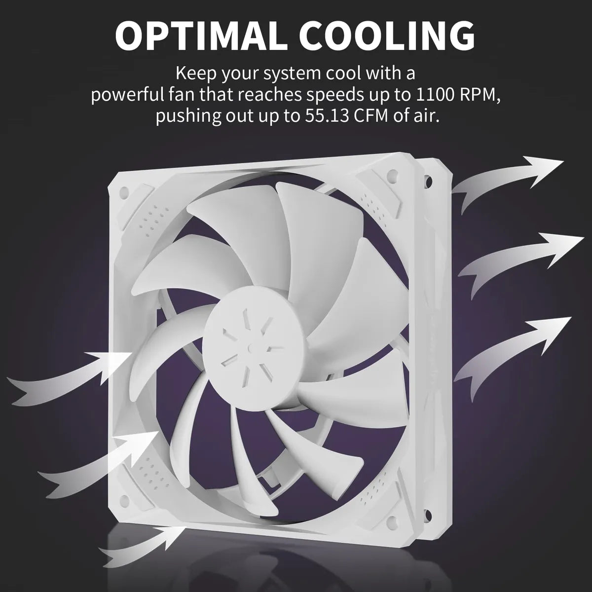 Ventiladores De Carcasa Para Computadora 12 Cm 5 Unidades Al