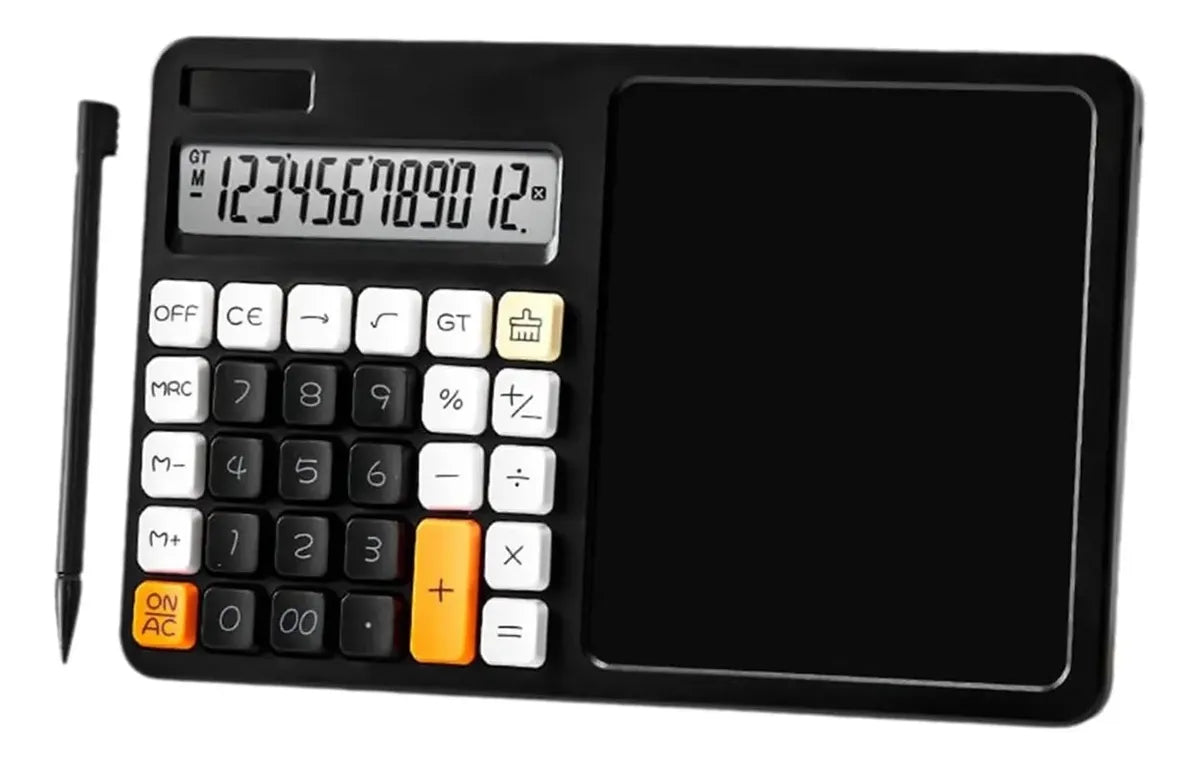 Calculadora De Mano Con Pantalla De 12 Dígitos Y Bolígrafo