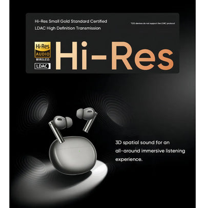Realme Buds Tws Air 6 Pro - Hires Audio Wireless - Negro Luz Verde