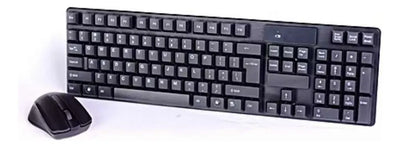 Combo Inalámbrico Teclado + Mouse Tj-808 Color Negro