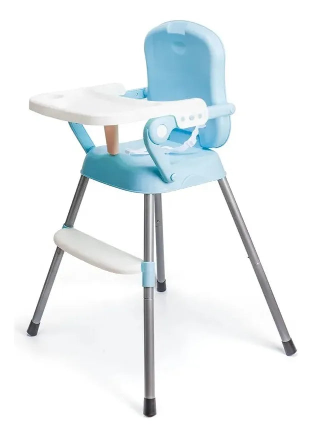 Silla Comedor Para Bebe Portátil Niños Color Niñ@s Azul