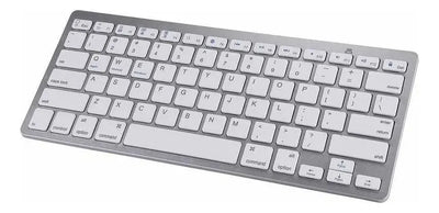 Teclado Bluetooh Recargable Inalambrico Tablet Celular Pc Teclado Multicolor