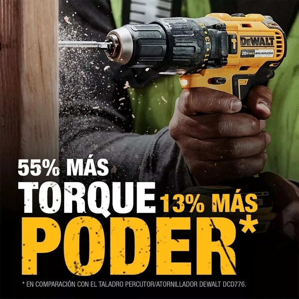 Taladro Percutor 1/2'' + Herramientas Dewalt Dcd7781s2a-b3 Amarillo/negro