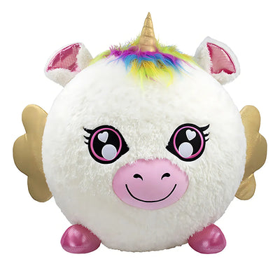 Peluche Inflable Biggies Unicornio Color Blanco