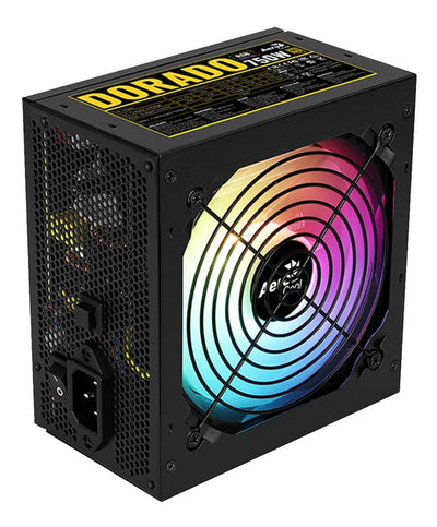 Fuente De Poder Aerocool Dorado 750w 80+oro Argb Color Negro