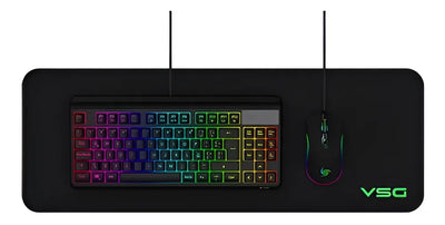 Combo Vsg Pyxis Teclado + Mouse + Pad Mouse / Vg-bl099-blk