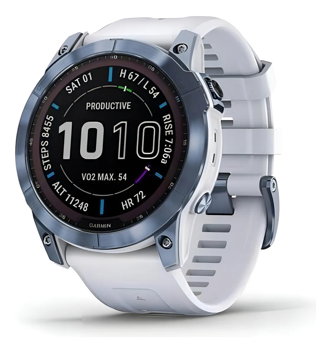 Reloj Gps Garmin Fenix 7x Zafiro Solar Titanio Dlc (51mm) Color - Tamaño Azul Mineral - 51mm Color Del Bisel Azul Mineral Color De La Caja Azul Mineral