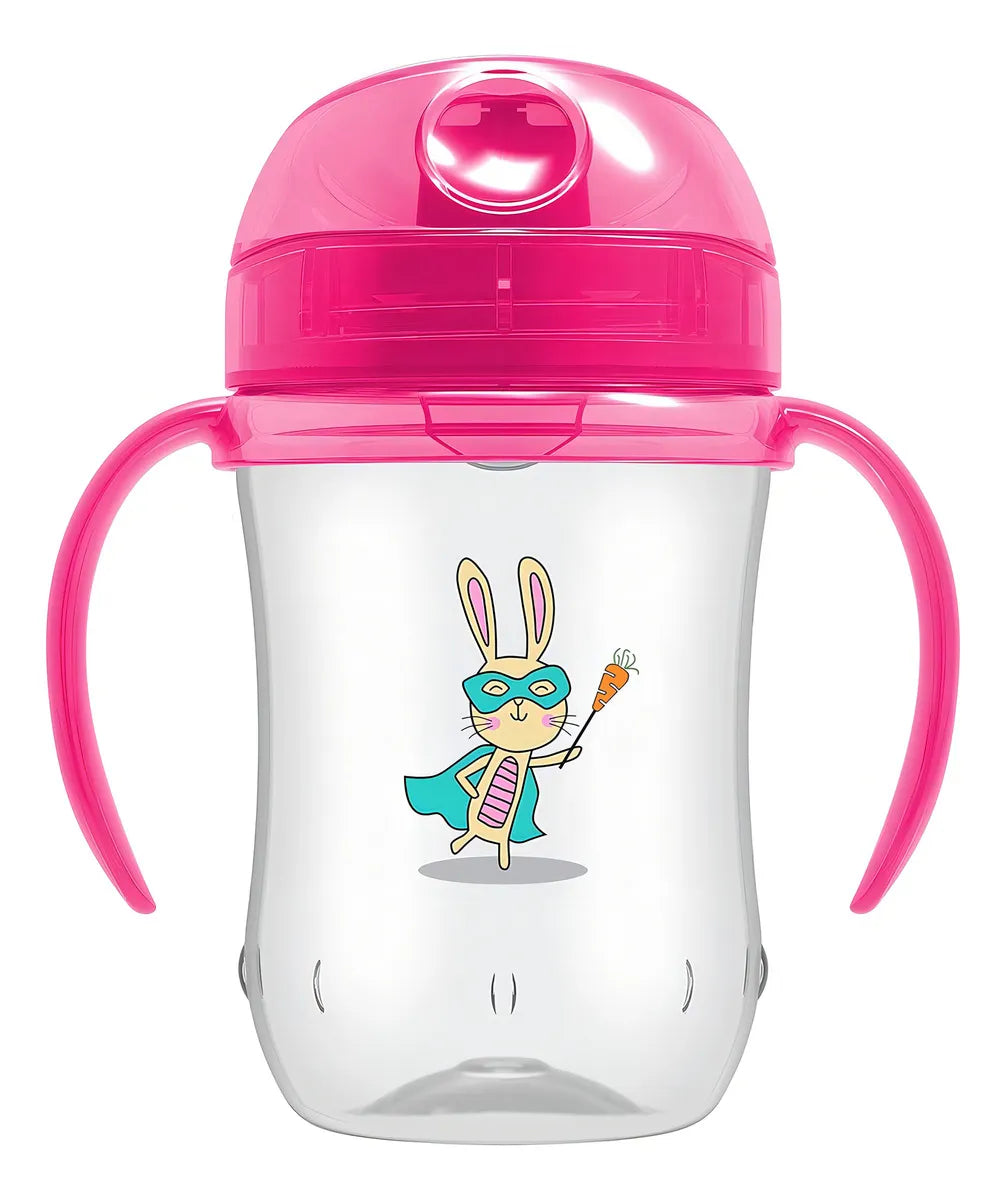 Vaso Entrenador Bebes Dr Browns 9oz Boquilla Flexible 9m+ Az Color Rosado Conejo