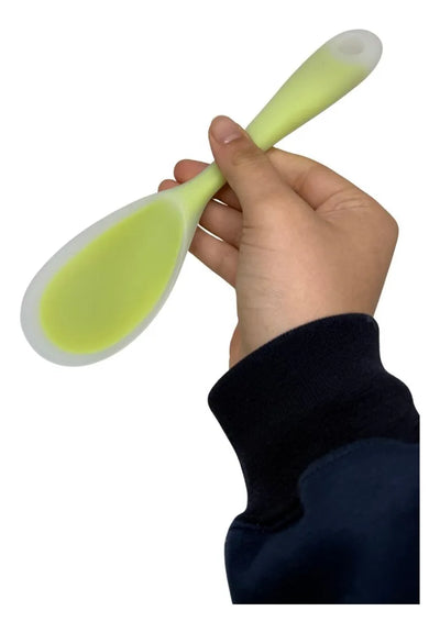 Cuchara De Silicona, Servidor Comida Mesa Y Cocina Arrocera Verde Claro
