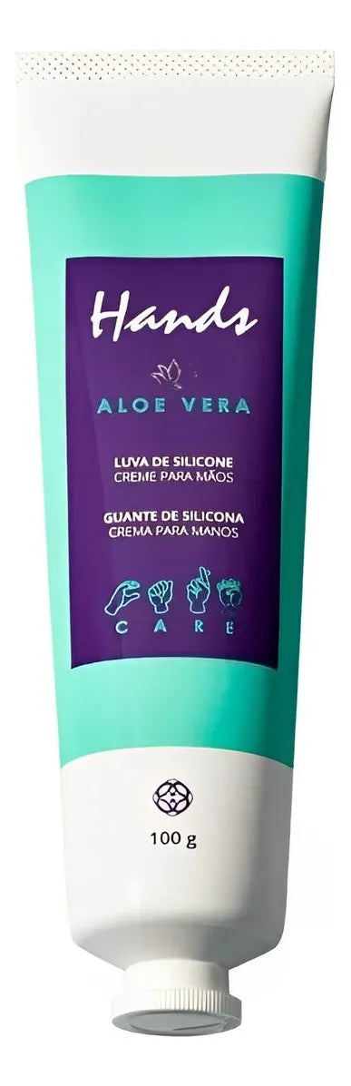 Crema para Manos Hidratación Profunda Hands Aloe Vera Hinode, 55g, Tecnología Silicon Tech-Care, Protección Antiedad, Suavidad, Cuidado Intensivo, Manos Secas, Fórmula Ligera, Fragancia Refrescante