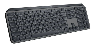 Teclado Logitech Master Series QWERTY Membrana inglés US color grafito con luz blanca