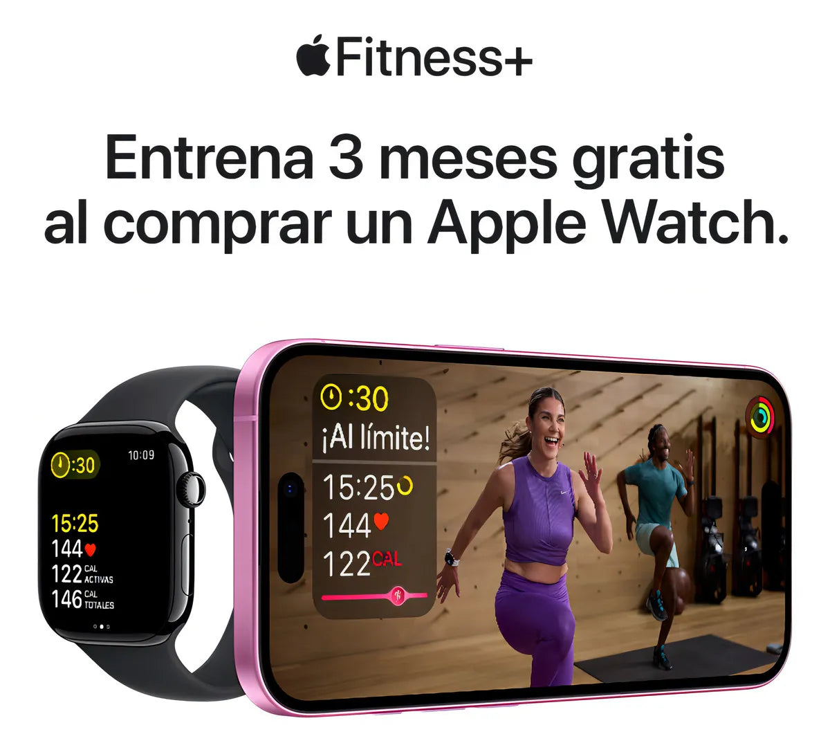 Apple Watch Series 10 GPS • Caja de aluminio negro azabache de 42 mm • Correa deportiva negra - M/L