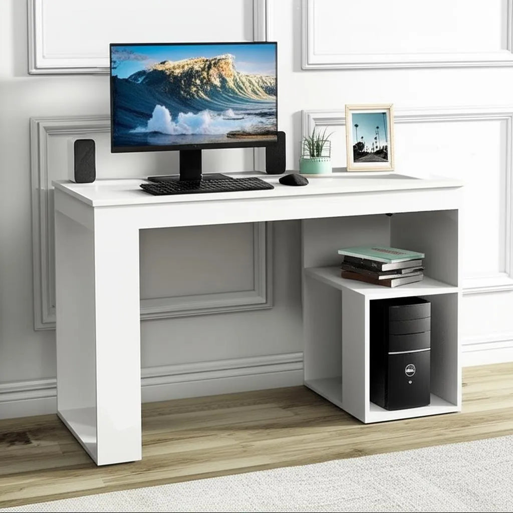 Escritorio RTA MueblesAstana madera aglomerada de 120cm x 73.5cm x 50cm blanco
