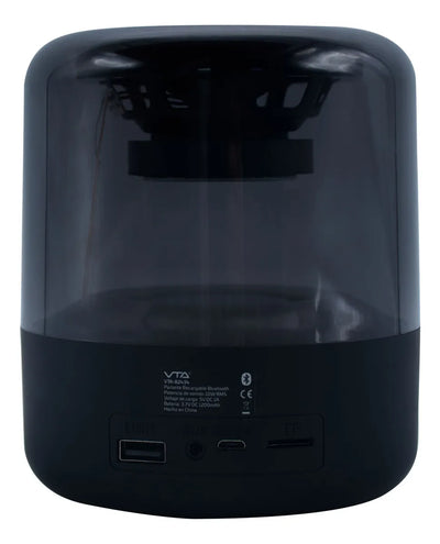 Parlante 10w Vta Bubble Con Radio Fm Color Negro