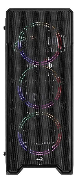 Gabinete Chasis Gamer Aerocool Ore Saturn 4 Ventiladores Color Negro