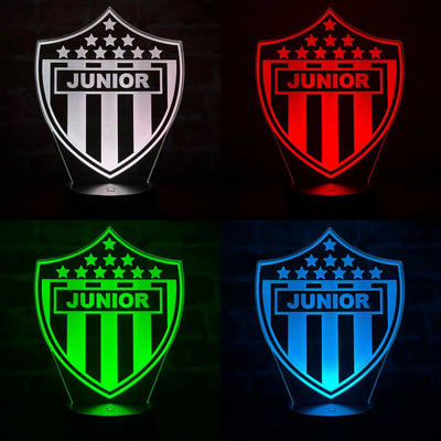 Lámpara De Noche Led Junior Holograma Decoración Regalo Negra