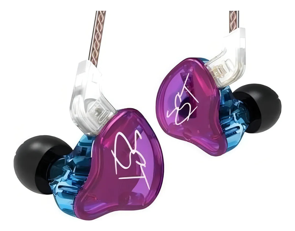 Monitor Kz Zst In Ear sin micro Stage Return en color violeta sin micrófono