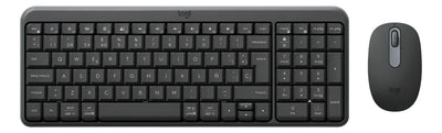 Combo Bluetooth Logitech Mk250, Teclado Y Mouse Compactos Mouse Negro Teclado Negro