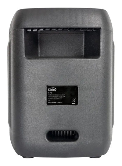 Parlante Kalley Inalámbrico K-p5 5w Bluetooth Radio Fm|puert Color Negro 5