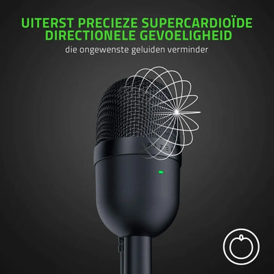 Micrófono Razer Seiren Mini USB para grabación profesional Color Negro