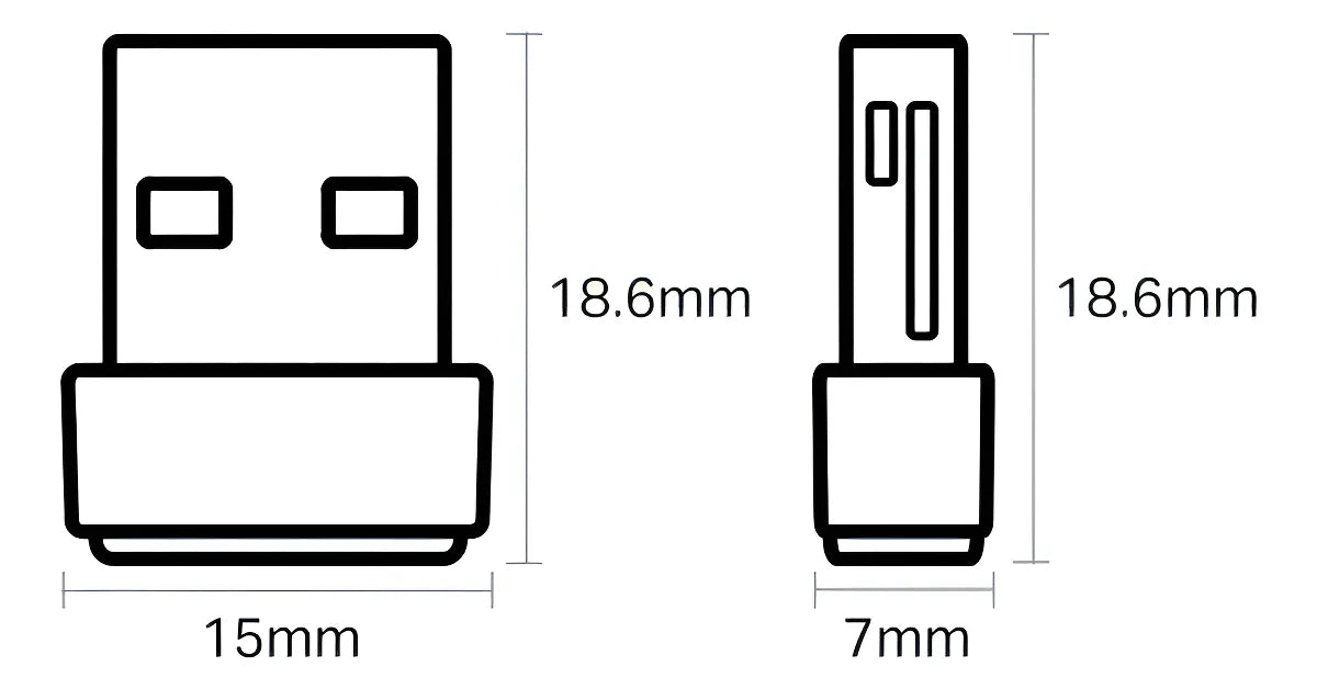 Placa De Red Usb Tp Link Archer T2u Wifi Nano Ac600 Dual Band