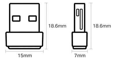 Placa De Red Usb Tp Link Archer T2u Wifi Nano Ac600 Dual Band