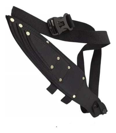 Funda Porta Cuchillos Y Chaira Para Cintura Negro