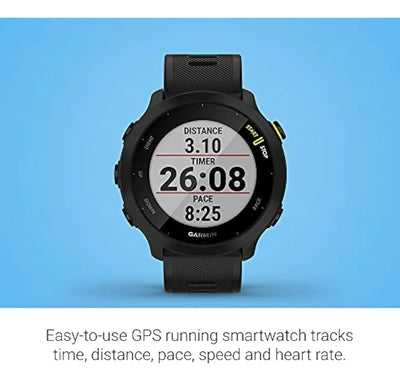 Garmin Forerunner 55 Gps Running Smartwatch, Negro