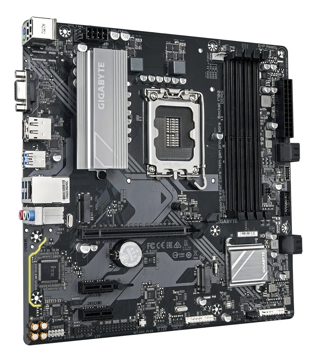 Mother B760m D3hp Ddr5 Gigabyte 13gen S1700 Intel Acuario Color Negro