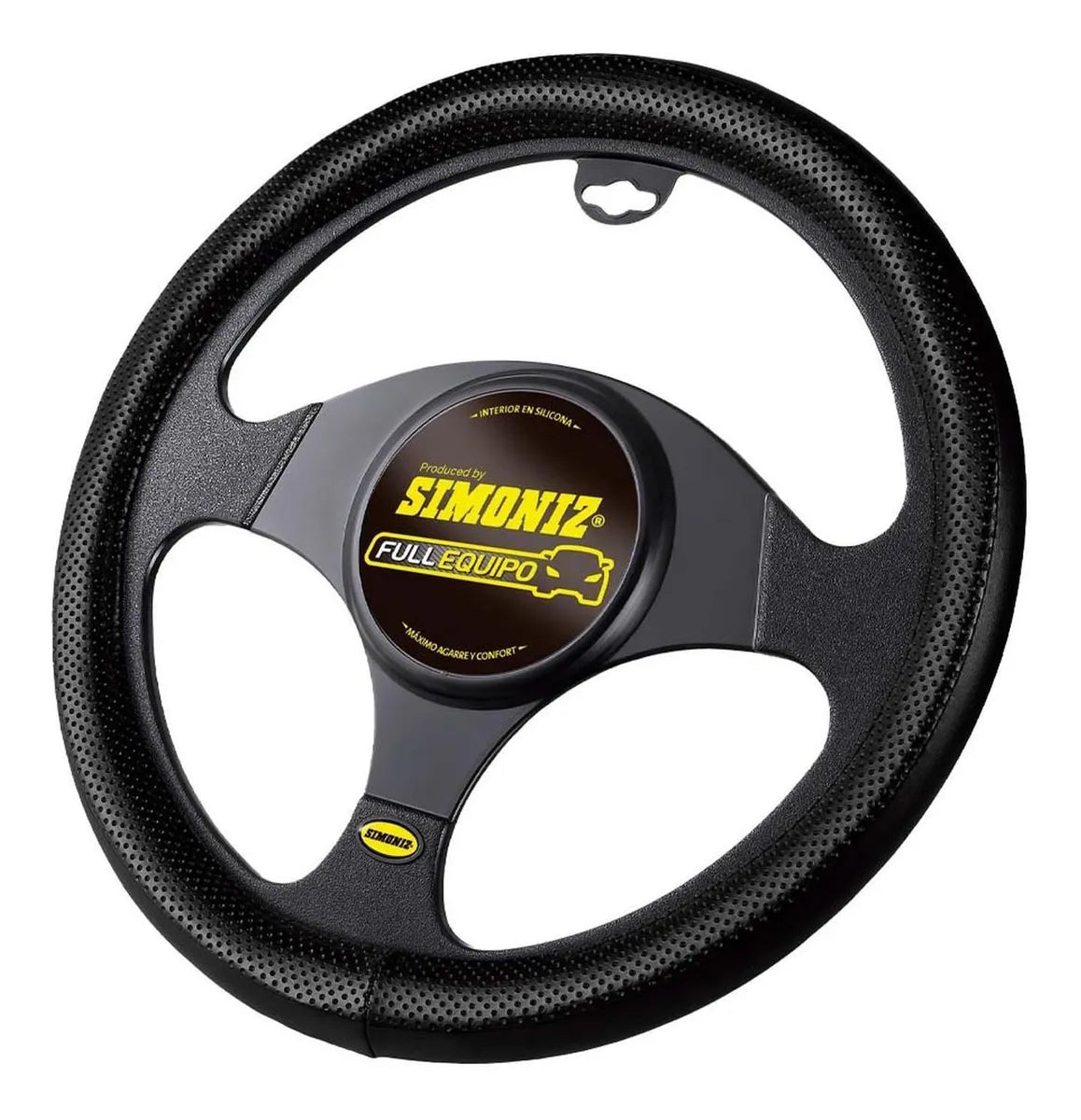 Cubretimon Ventilado Negro Costuras Rojas Elegant (203740) - - Mediano