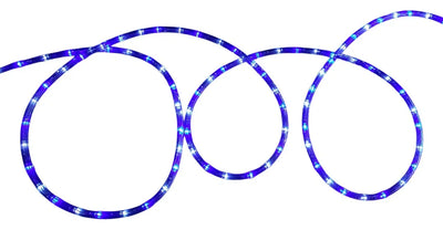 Manguera Led 3 Vias Luces Navideñas X 15mt Blanco Y Azul