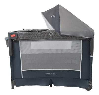 Corral Cuna Colecho Bebé Happy Baby Silver Color Gris oscuro