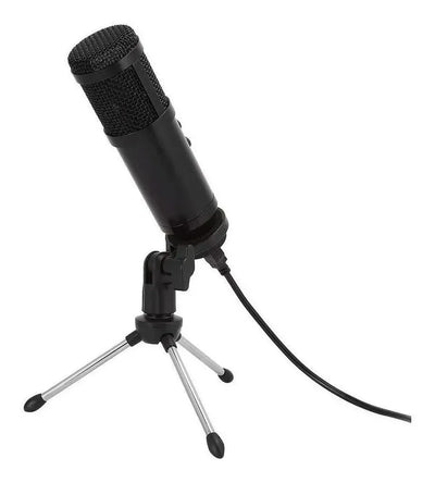 Grandioso Micrófono Condensador Usb Con Trípode Color Negro