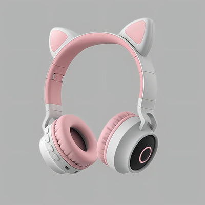 Audífono Bluetooth Inalambrico Gamer Orejas De Gato Cat Ear