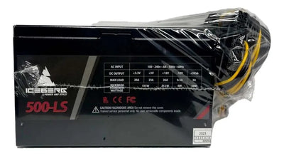 Fuente De Poder Iceberg Gaming 500-ls 500w Reales Pcie 6+2 Negro