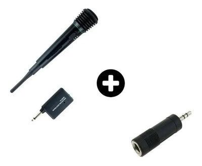 Micrófono Profesional Inalámbrico Pilas Incluidas Color Negro