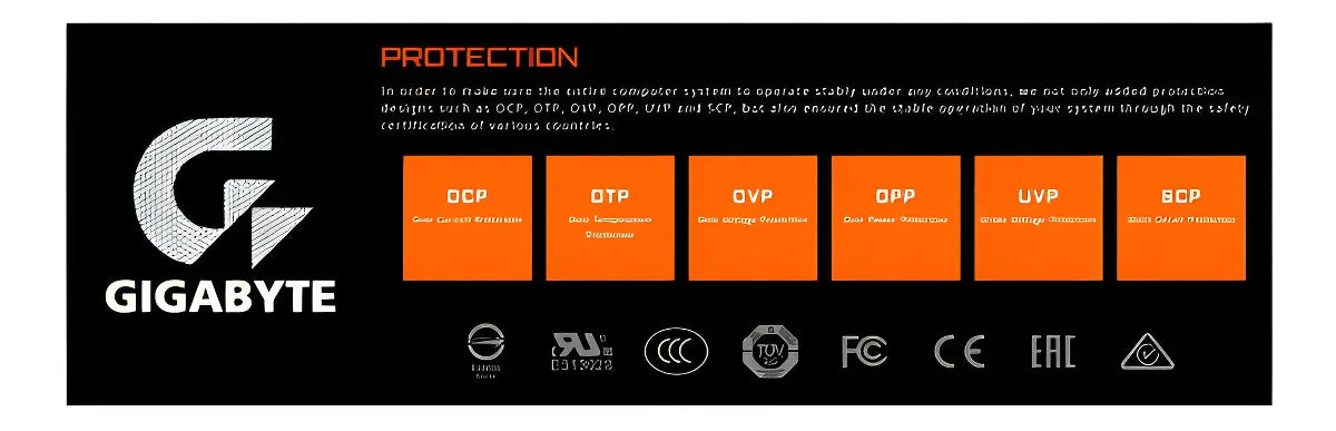 Fuente de poder para PC Gigabyte P550B 550W