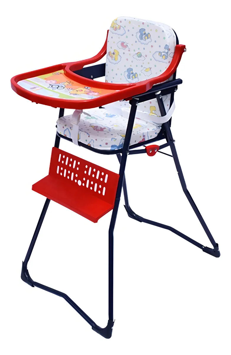 Silla Comedor Plegable Para Bebe Niña Y Niño Azul Color Rojo Color