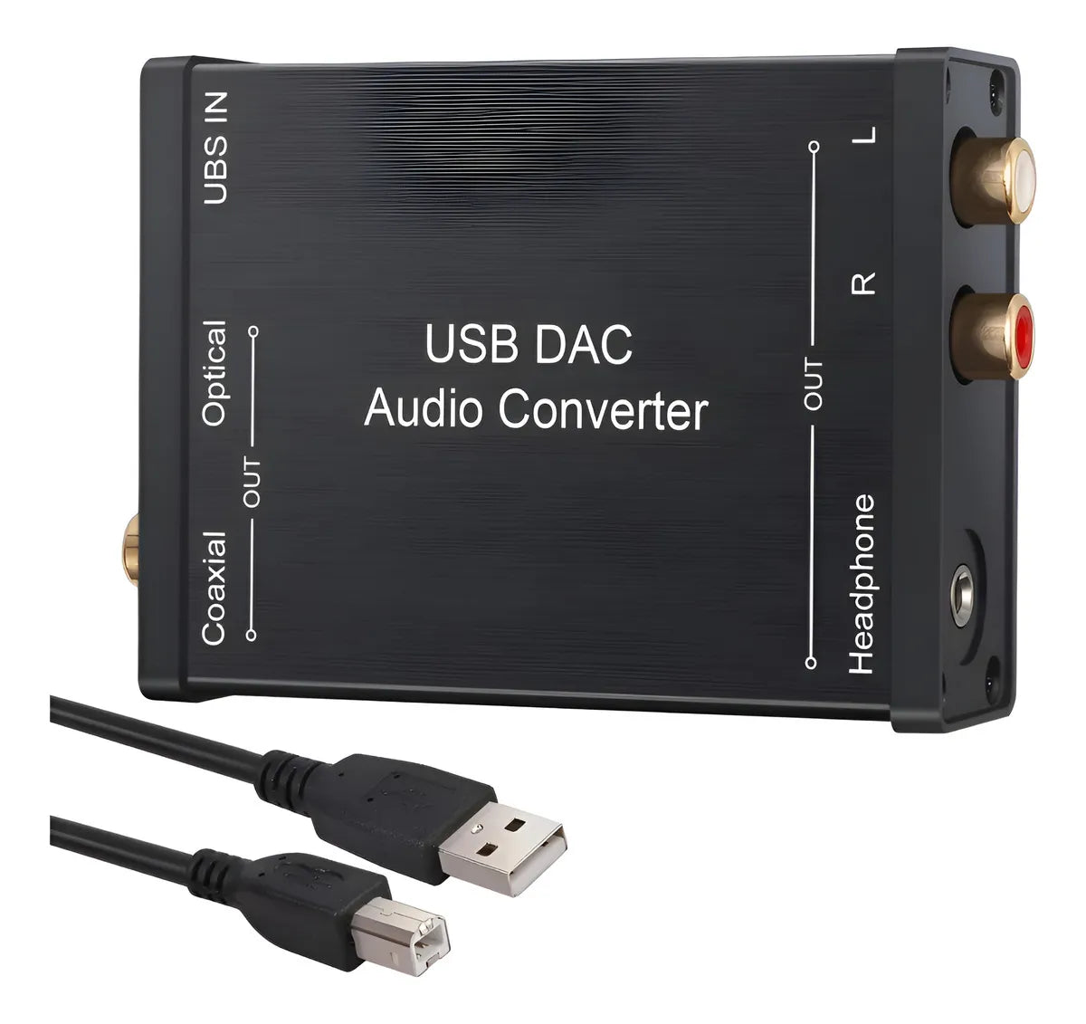 Tarjeta De Audio Sonido Usb Dac A Optico Coaxial Rca Jk3.5mm