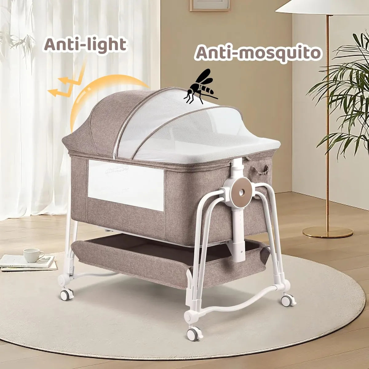 Cuna Lateral 4 En 1 Ultra Funcional Para Bebés