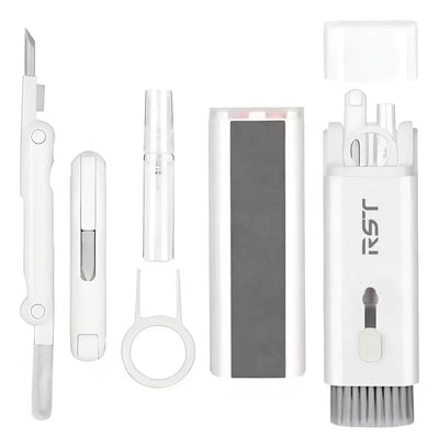Kit De Limpieza 7 En 1 Para Auriculares, Teclado Y Computadora, Herramientas De Limpieza Profunda Con Limpiador De Pantalla Para AirPods 1/2/3/pro, Auriculares, Laptop Y Cámara Maca Rst