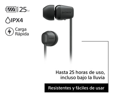 Audífonos Sony Internos Inalámbricos Wi-c100 Color Negro