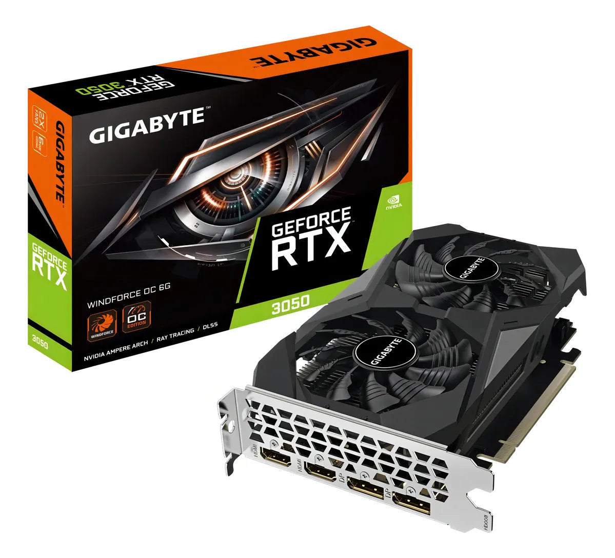 Placa De Video Gigabyte Rtx 3050 Windforce Oc 6gb Nvidia 3c