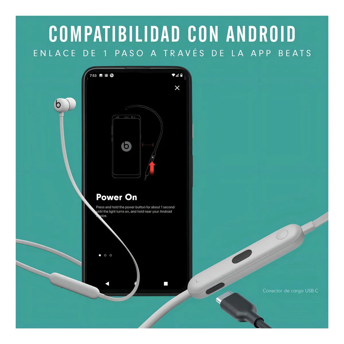 Audífonos Beats Flex - Gris ahumado