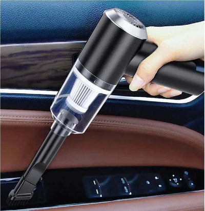 Aspiradora Auto Portatil Usb 2 En 1 Recargable Inalambrica Color Negro