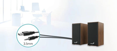 Parlantes Genius SP-HF180 Madera Genius