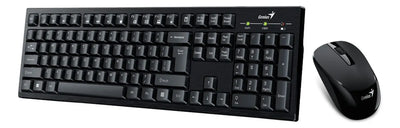 Kit Teclado Y Mouse Inalámbrico Usb 2.4ghz Genius Km-8101 Sp Color del mouse Negro Color del teclado Negro