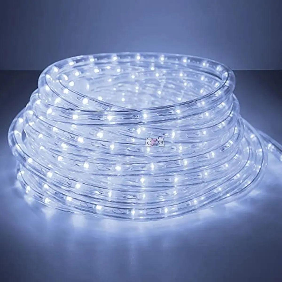 Manguera Led 3 Vias Luces Navideñas X 40mt Blanco Hielo